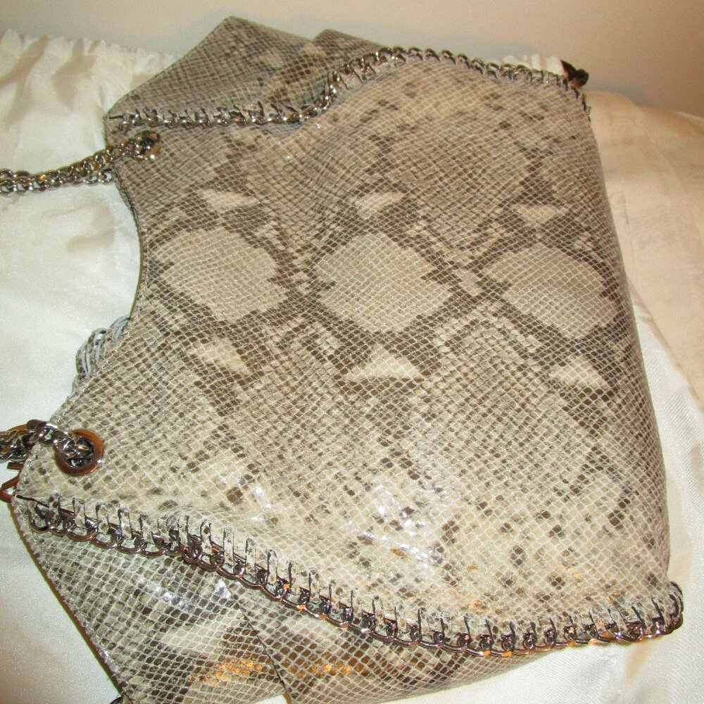 Michael Kors Chelsea Python-Embossed Shoulder Tote - image 3